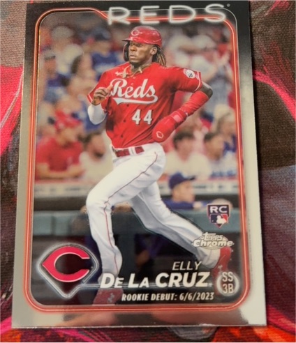 2024 Topps Chrome Update Series Rookie Debut #US350 Elly De La Cruz — front