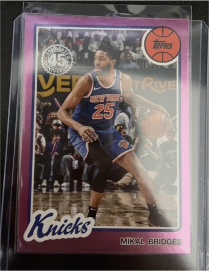 2025-26 Topps #80BK-38 Mikal Bridges 1980-81 Topps Basketball — front