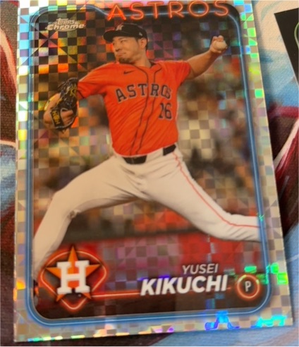 2024 Topps Chrome Update #USC103 Yusei Kikuchi — front