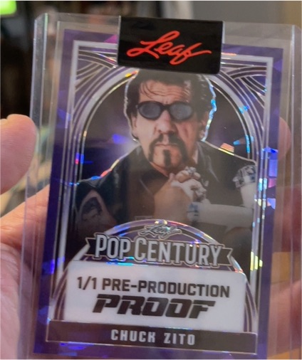 2024 Leaf Pop Century 1/1 Pre-Production Proof Chuck Zito — front