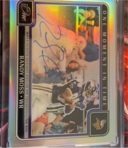 2024 Panini One Moment In Time Randy Moss WR — front