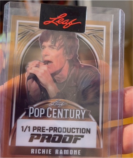 2024 Leaf Pop Century 1/1 Pre-Production Proof Richie Ramone — front
