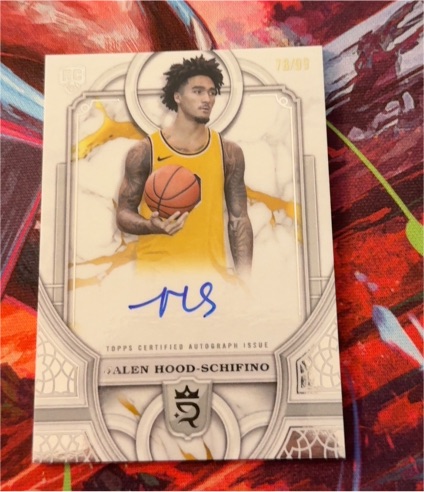 2024 Topps Royalty Basketball Jalen Hood-Schifino Rookie Auto — front