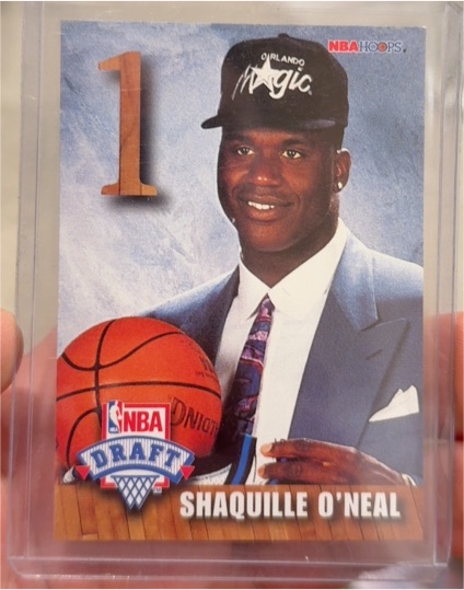 1992-93 NBA Hoops Draft Redemption #A Shaquille O'Neal — front