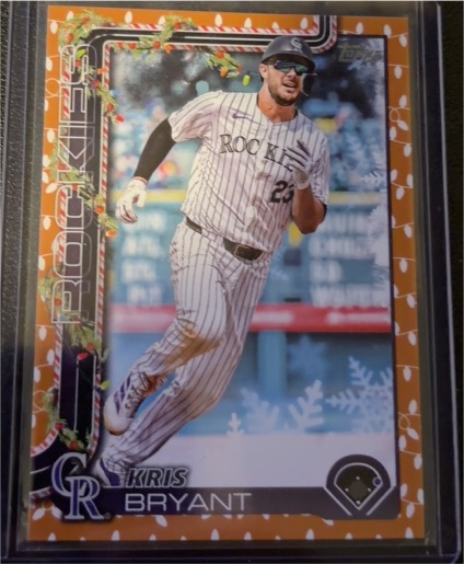 2025 Topps Holiday #H81 Kris Bryant — front