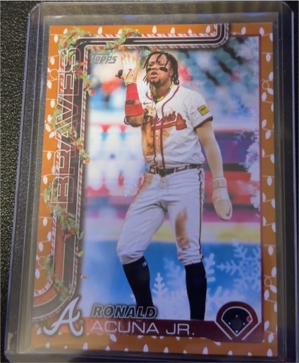 2025 Topps Holiday #H62 Ronald Acuna Jr. — front