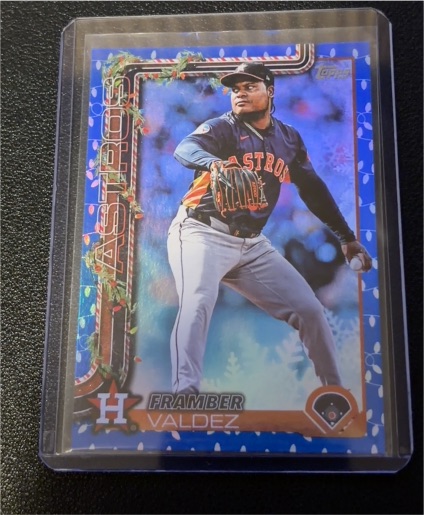 2025 Topps Holiday #H24 Framber Valdez — front