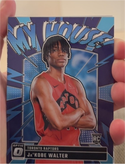 2024-25 Donruss Optic #10 Ja'Kobe Walter My House Purple Prizm Rookie — front