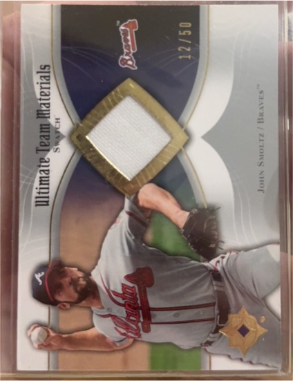 2007 Upper Deck Ultimate Collection Ultimate Team Materials #UTM-JS John Smoltz — front