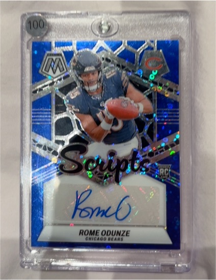 2024 Panini Mosaic Rookie Scripts #100 Rome Odunze — front