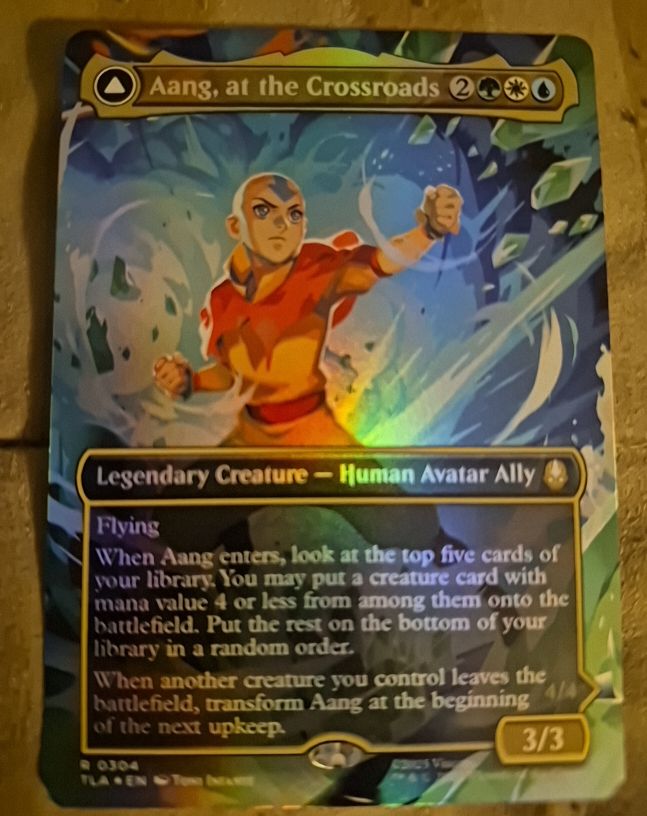 MTG Avatar: The Last Airbender #304 Aang, at the Crossroads — front