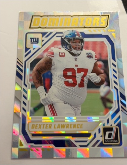 2025 Donruss #DOM-DLA Dexter Lawrence Dominators — front