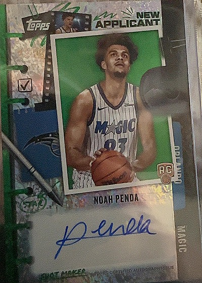 2025-26 Topps New Applicants Autographs #NA-NP Noah Penda — front