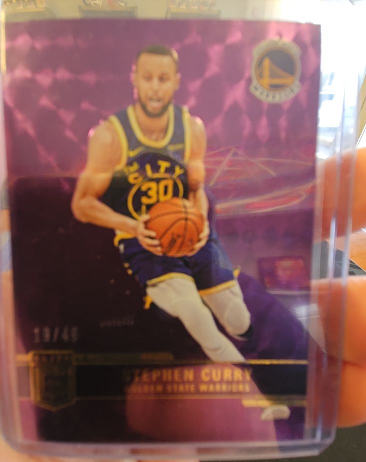2021 Panini Donruss Holo Purple Laser #30 Stephen Curry — front