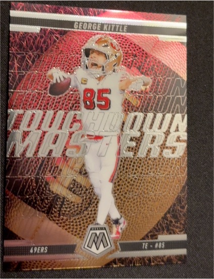2025 Panini Mosaic #14 George Kittle Touchdown Masters — front