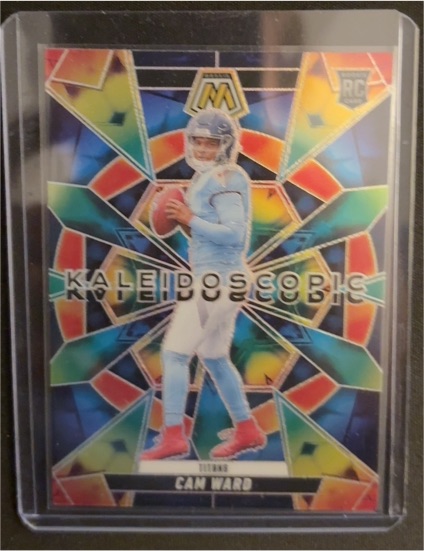 2025 Panini Mosaic #2 Cam Ward Kaleidoscopic Rookie Card — front