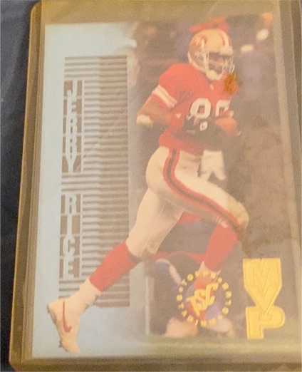 1995 Topps Stadium Club MVP #MVP1 Jerry Rice — front
