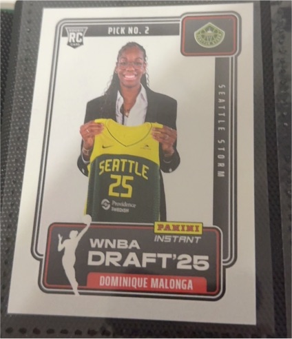 2025 Panini Instant WNBA Draft Night #DN-2 Dominique Malonga — front