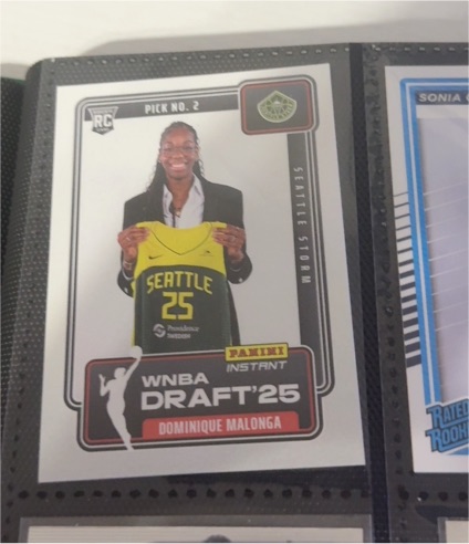 2025 Panini Instant WNBA Draft Night #DN-2 Dominique Malonga — front
