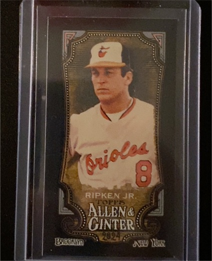 2024 Topps Allen & Ginter Mini Black Border #115 Cal Ripken Jr. — front