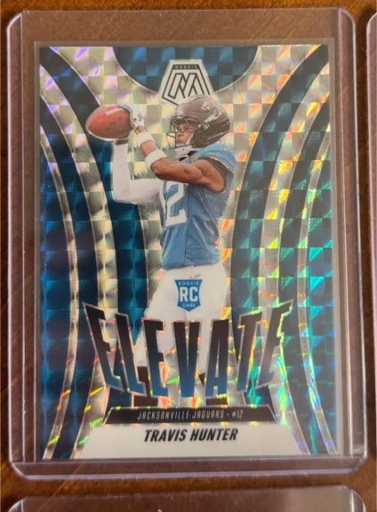 2025 Panini Mosaic #1 Travis Hunter Elevate — front