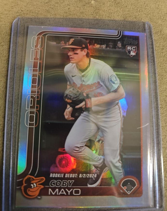 2025 Topps Update #US282 Coby Mayo Rookie Debut — front