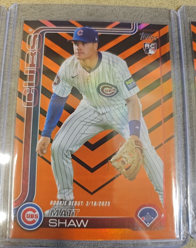 2025 Topps Update #US345 Matt Shaw — front