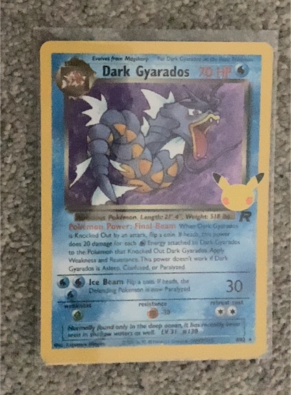 2021 Pokemon Celebrations #8 Dark Gyarados — front
