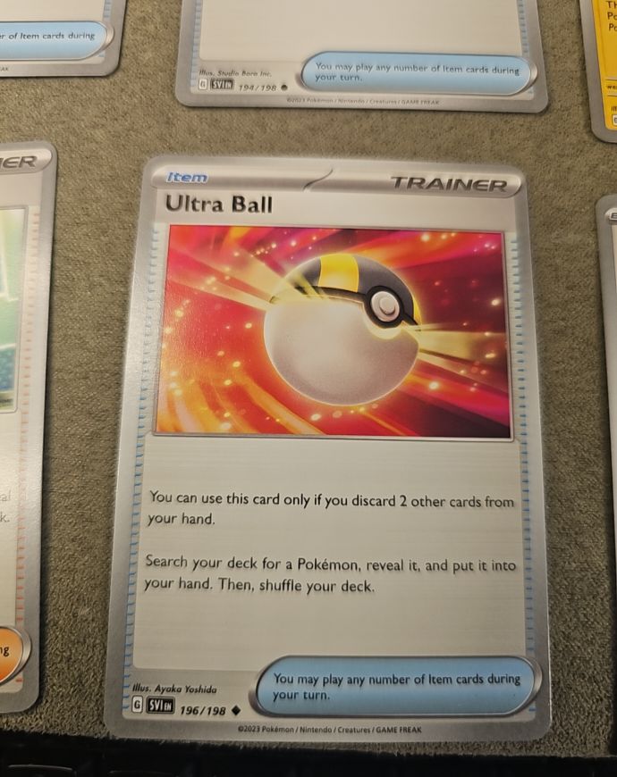 2023 Pokémon SV Scarlet & Violet #196 Ultra Ball — front