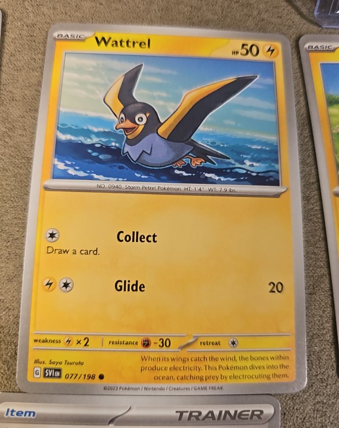 2023 Pokémon SV01: Scarlet & Violet Base Set #077 Wattrel — front