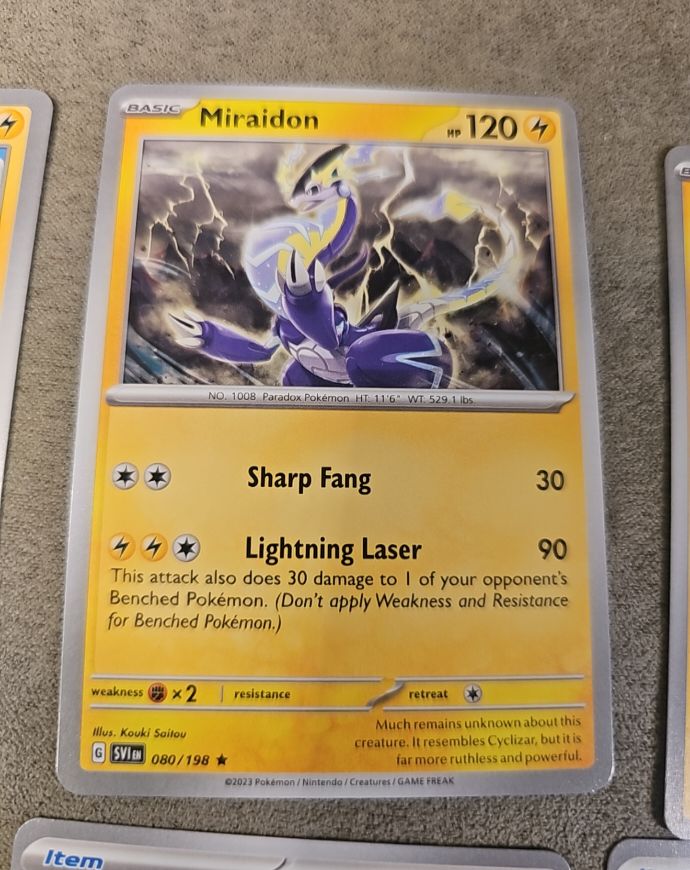 2023 Pokémon Scarlet & Violet #080 Miraidon — front