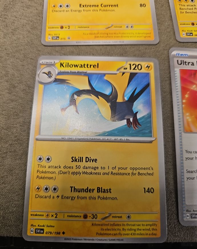 2023 Pokémon Scarlet & Violet #079 Kilowattrel — front