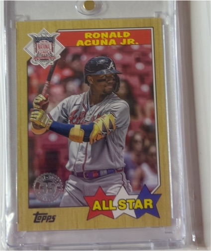 2022 Topps Series 2 1987 Topps All-Star #87AS-12 Ronald Acuna Jr. — front