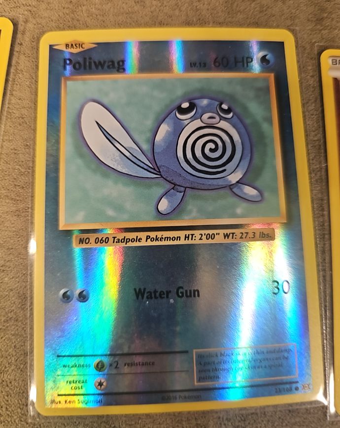2016 Pokémon XY Evolutions #23 Poliwag — front