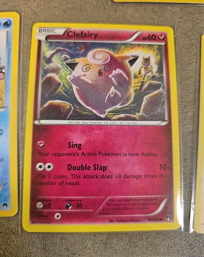 2016 Pokémon XY BREAKpoint #81 Clefairy — front