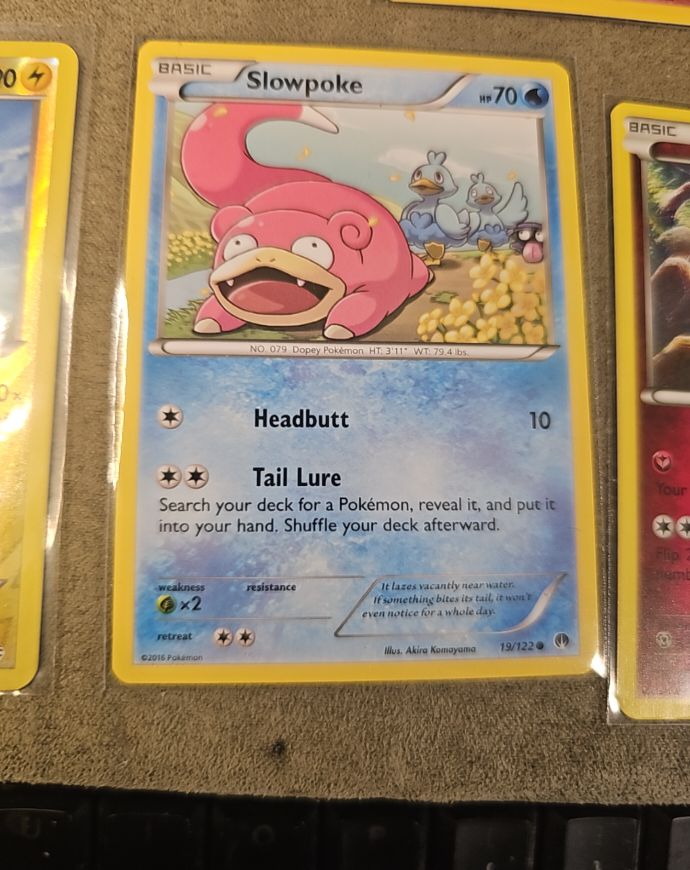 2016 Pokémon XY BREAKpoint #19 Slowpoke — front