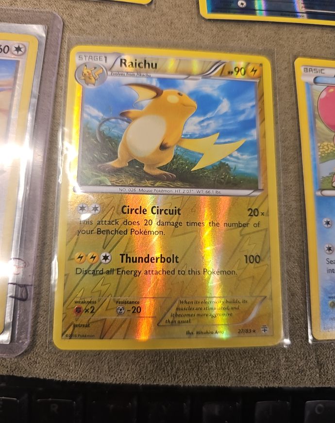 2016 Pokémon Generations #27 Raichu — front