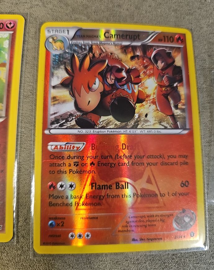 2015 Pokémon Double Crisis #2 Team Magma's Camerupt — front