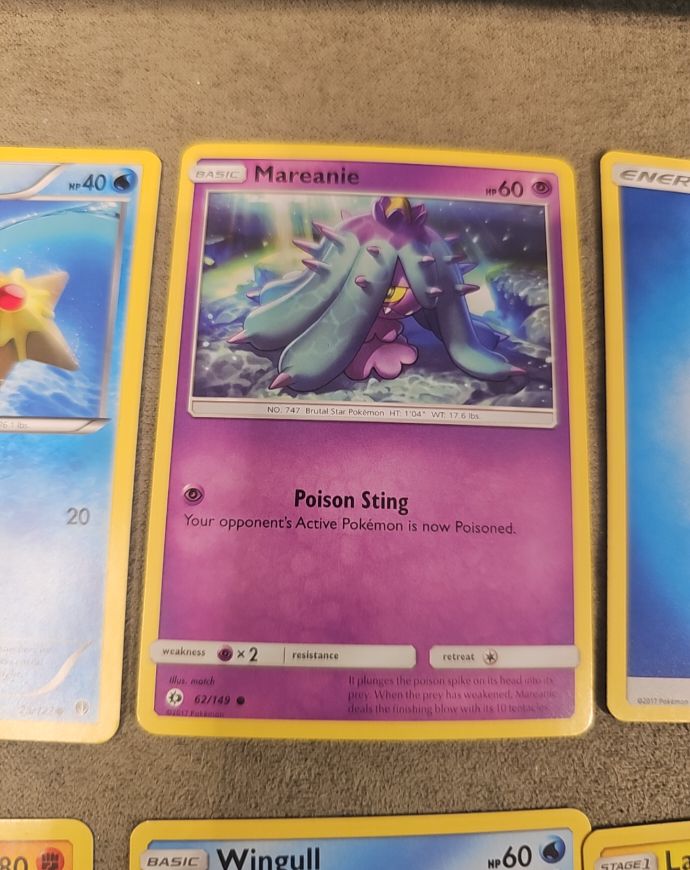 2017 Pokemon Sun & Moon #62 Mareanie — front