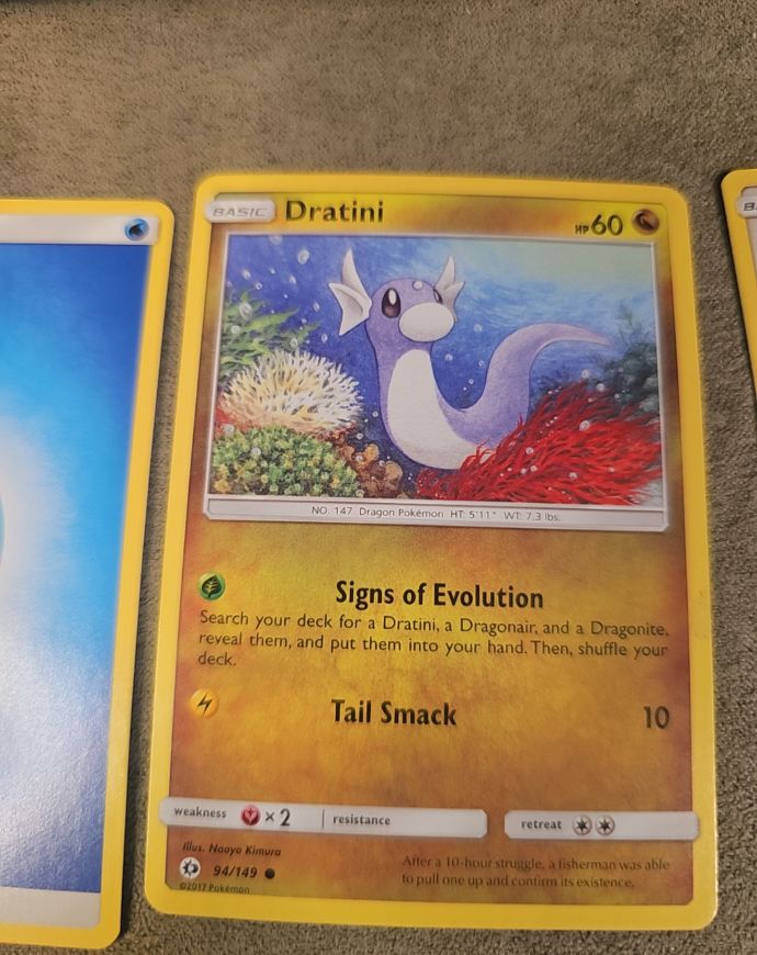 2017 Pokémon Sun & Moon #94 Dratini — front