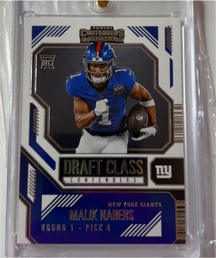 2024 Panini Contenders #5 Malik Nabers Draft Class Contenders — front