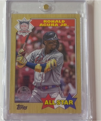 2022 Topps Series 2 1987 Topps All-Star #87AS-12 Ronald Acuna Jr. — front
