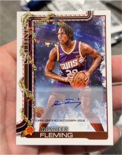 2025-26 Topps Holiday #H191 Rasheer Fleming — front