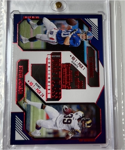 2024 Panini Contenders #21 Eli Manning / Steven Jackson Draft Class — front