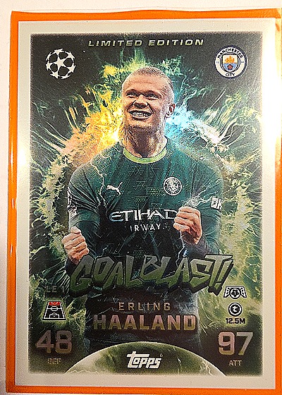 2025 Topps Match Attax #LE1 Erling Haaland — front