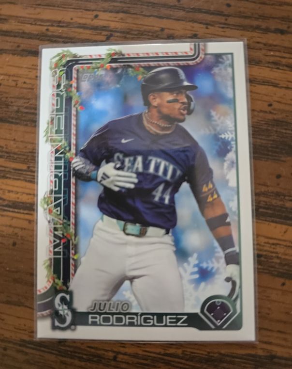 2025 Topps Holiday #H186 Julio Rodriguez — front