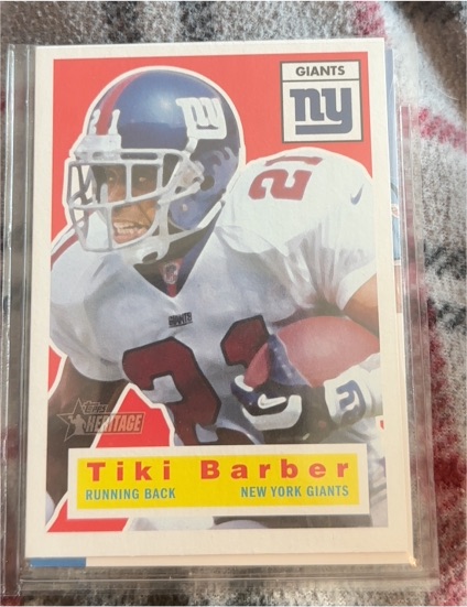 2001 Topps Heritage #22 Tiki Barber — front