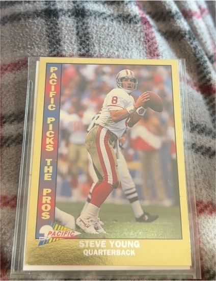 1991 Pacific Picks The Pros #8 Steve Young — front