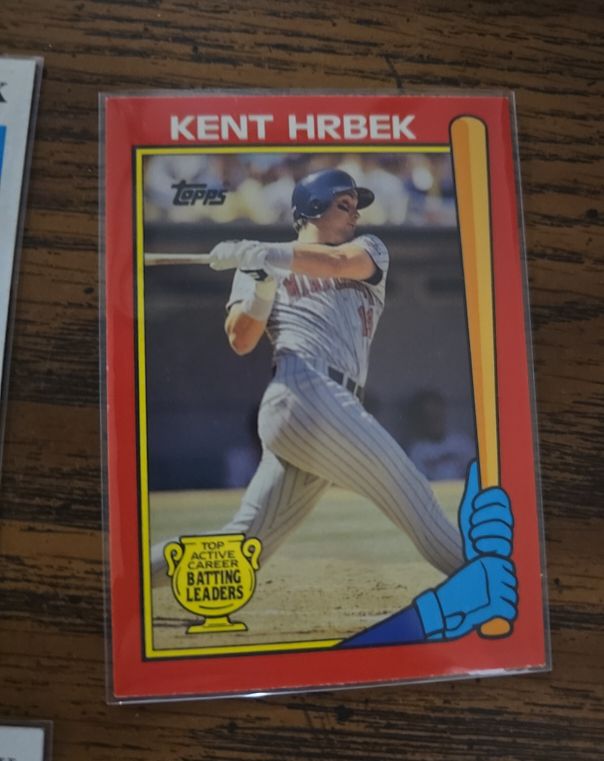 1990 Topps Active Career Batting Leaders Kent Hrbek — front