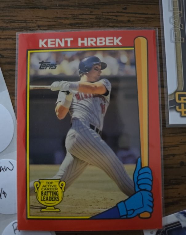 1990 Topps Top Active Career Batting Leaders Kent Hrbek — front